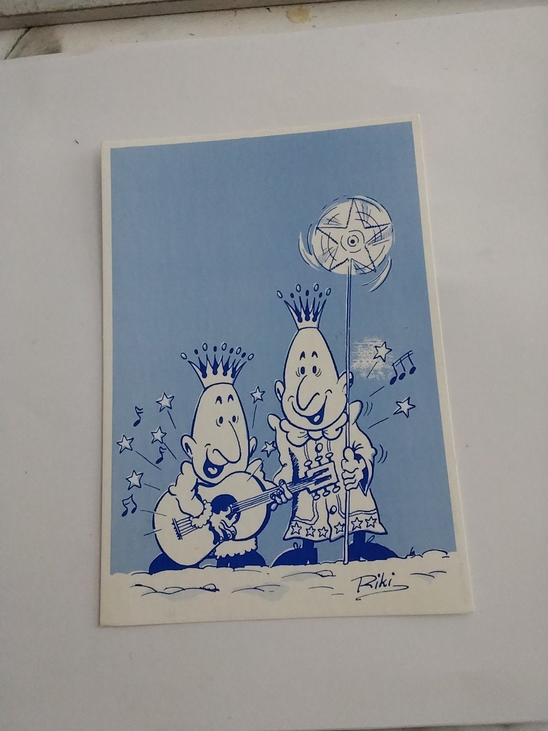 TWEE CARTOON FIGUREN MET KROON / RIKI, Ophalen of Verzenden, Voor 1920