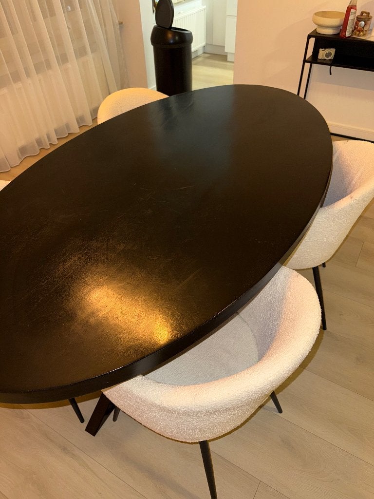 Eettafel, Ophalen, 50 tot 100 cm, Zo goed als nieuw, 150 tot 200 cm