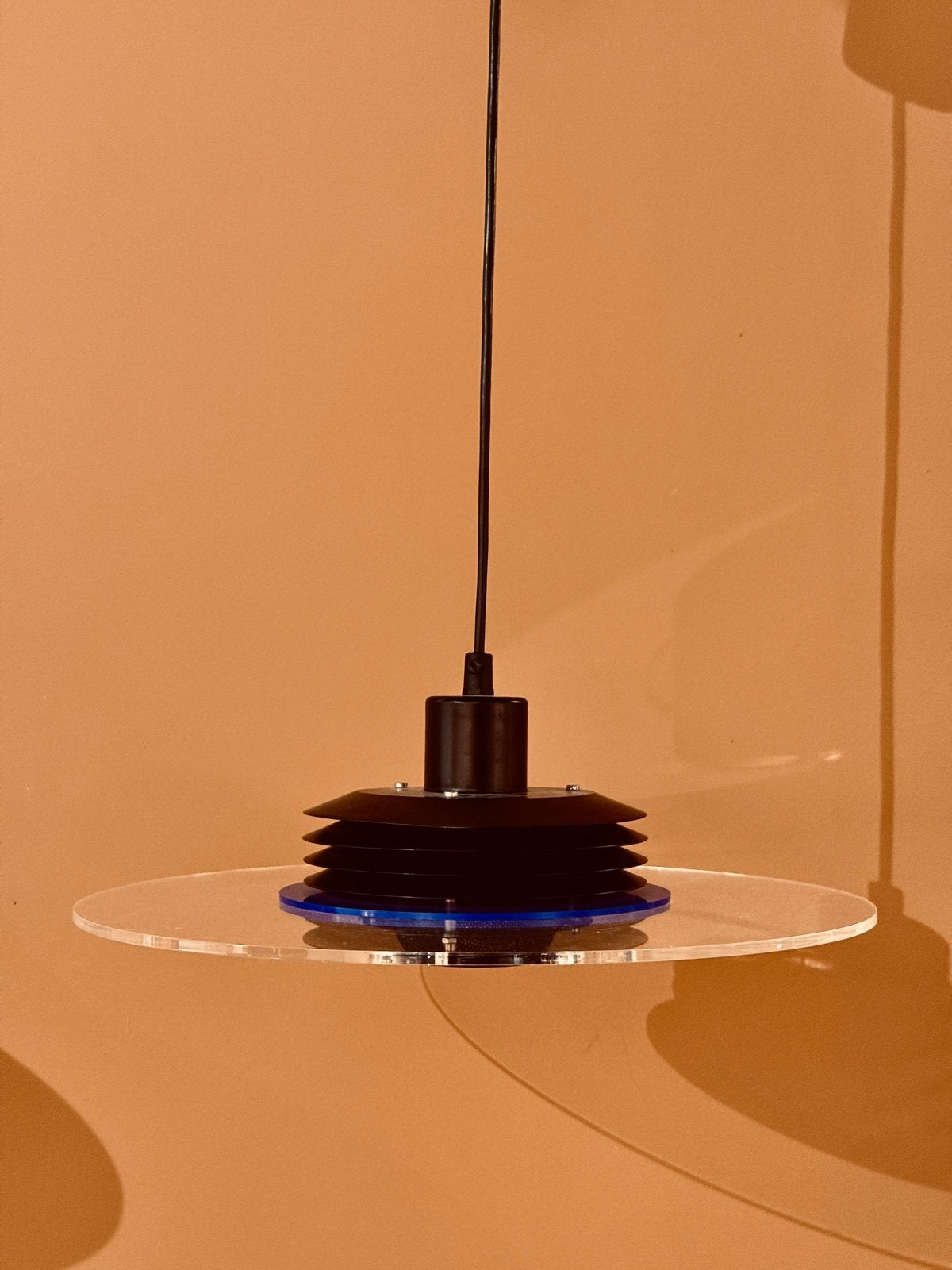 Vintage Space Age Hanglamp - Goede Staat, Ophalen of Verzenden, Gebruikt, Kunststof