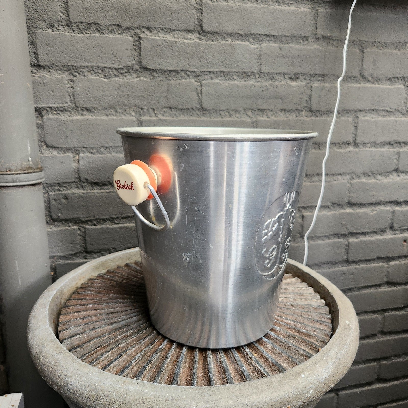 Oude ijsemmer Grolsch !, Verzamelen, Ophalen of Verzenden, Gebruikt, Grolsch