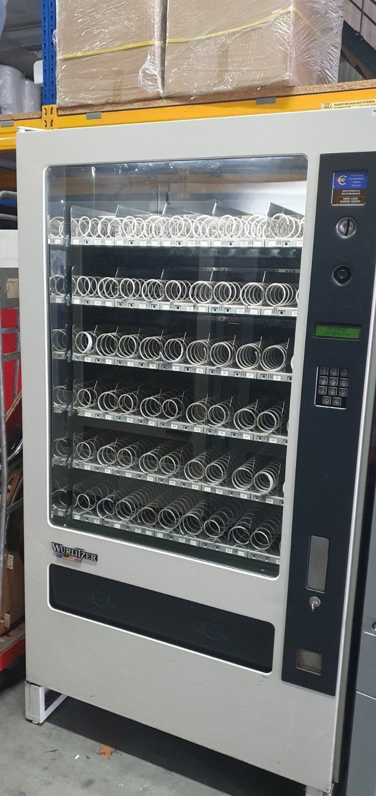 snoepautomaat, Ophalen, Gebruikt
