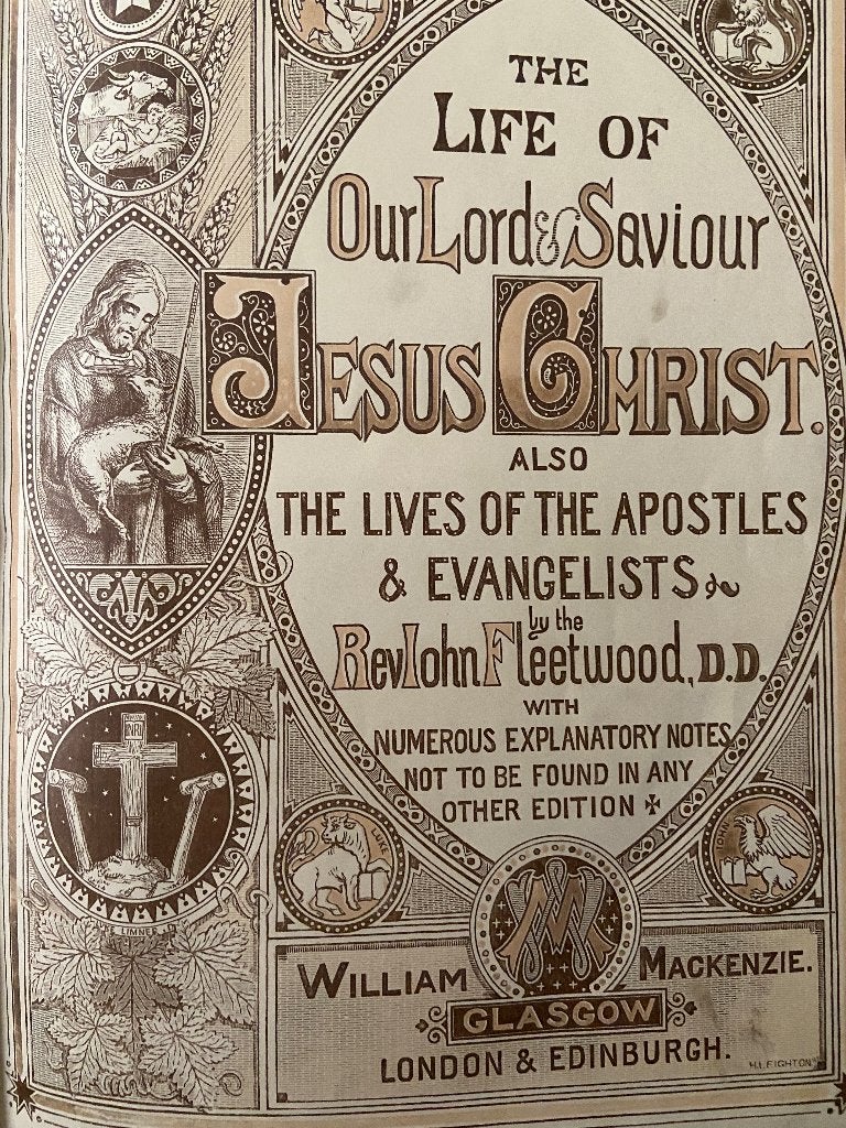 The life of Christ,  gebonden uitgave, uitgeven in Glasgow., Ophalen of Verzenden, Bijbel