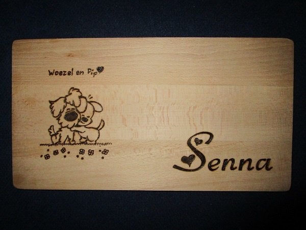 Persoonlijk houten cadeau met fantasie – Creamar pyrografie, Ophalen of Verzenden, Nieuw, Overige typen