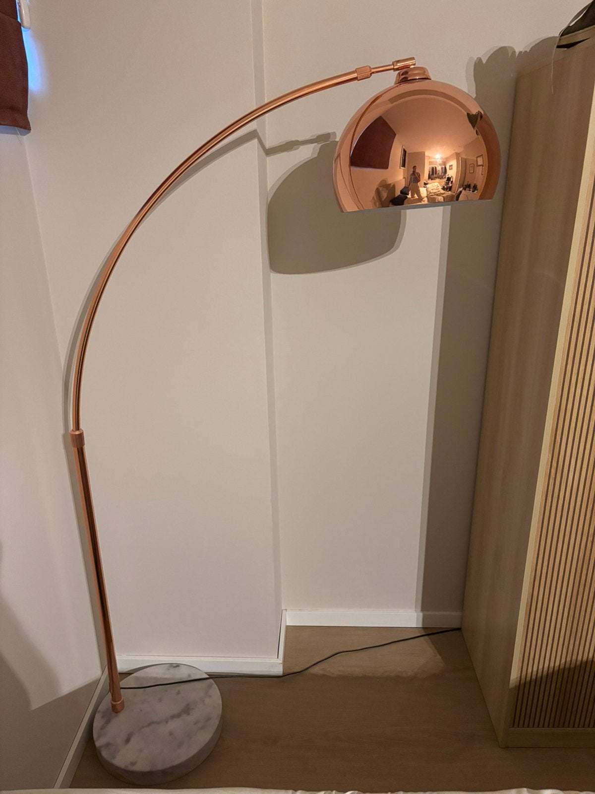 Made bow staande lamp, Huis en Inrichting, Ophalen, Gebruikt, 150 tot 200 cm