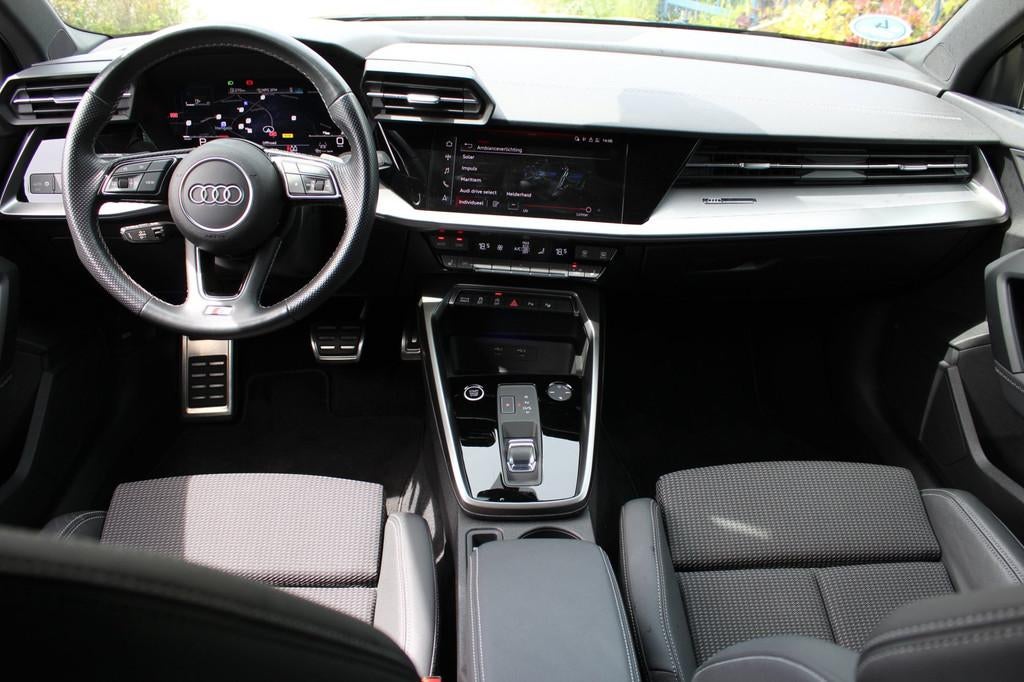 Audi A3 Sportback 35 TFSI |3x S-Line | Panoramadak | Sfeerve, Auto's, Audi, 4 cilinders, 150 pk, Leder en Stof, Zwart
