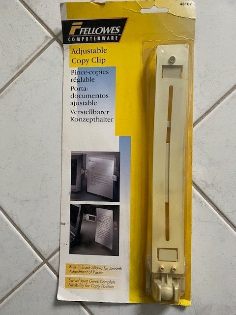 verstelbare houder voor aan je computer voor A4 papier, Ophalen of Verzenden, Nieuw