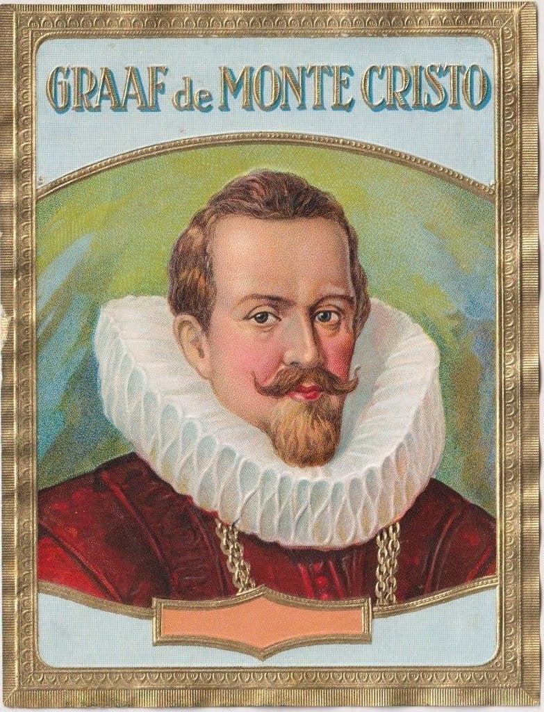sigarenbanden - etiket - GRAAF DE MONTE CRISTO, Ophalen of Verzenden, Zo goed als nieuw, Sigarenbandjes