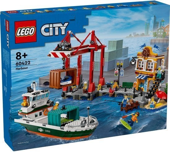 Lego City Haven met vrachtschip 60422, Ophalen, Compleet, City, Lego