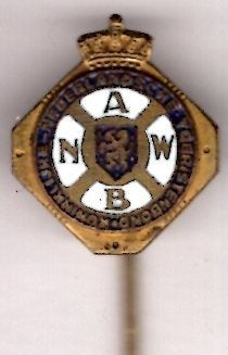ANWB wegenwacht email op koper speldje 16x18 ( U_135a), Verzamelen, Verzenden, Zo goed als nieuw, Transport, Speldje of Pin