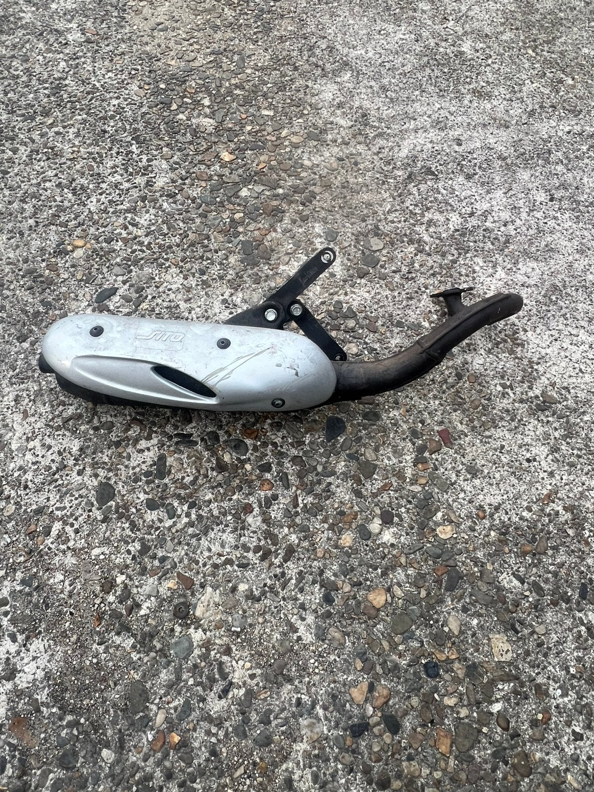Sito uitlaat 2 takt, Fietsen en Brommers, Brommeronderdelen | Scooters, Ophalen of Verzenden, Gebruikt, Uitlaat, Piaggio