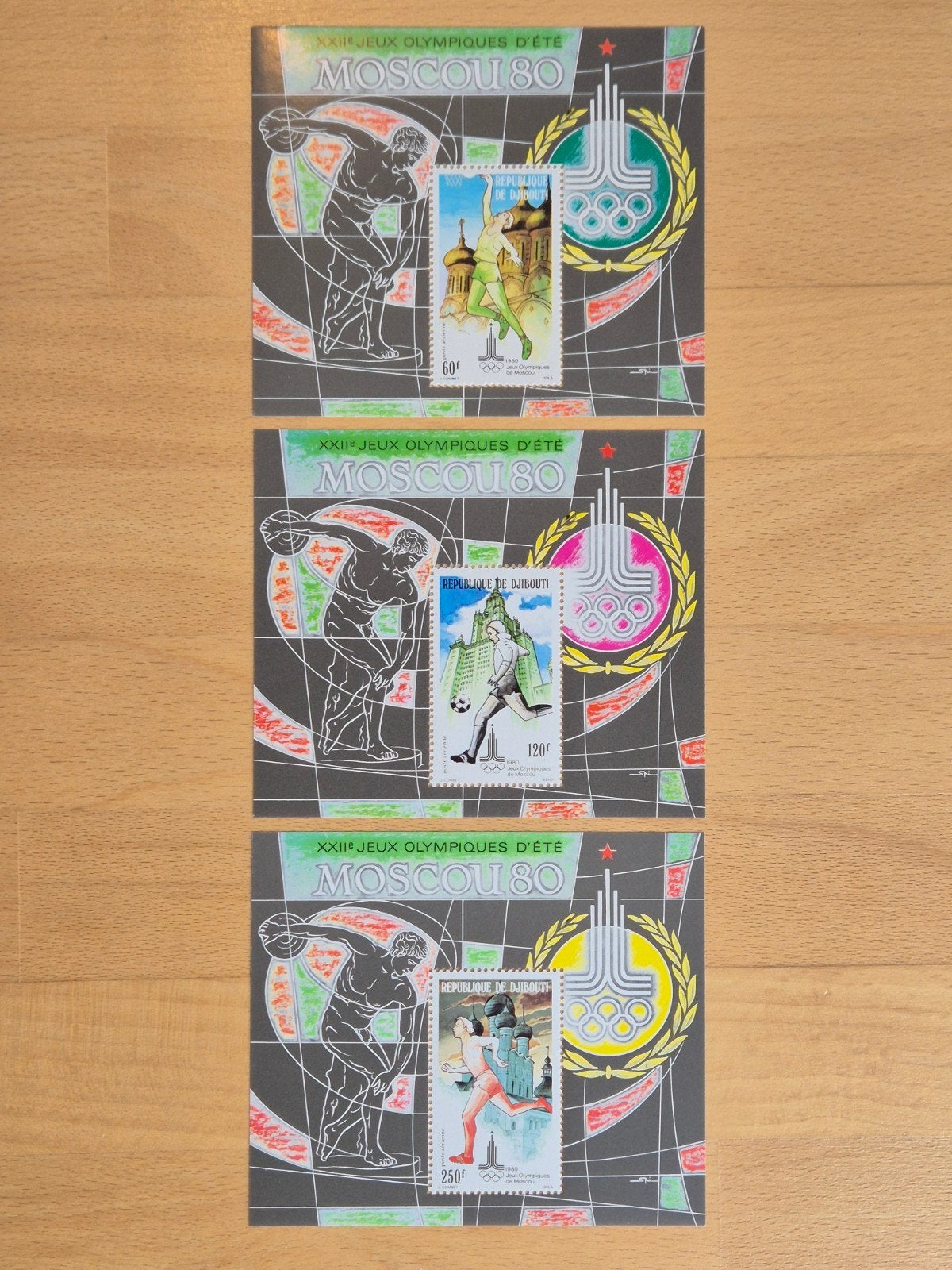 Djibouti 1980 Olympische Spelen, Postzegels en Munten, Ophalen of Verzenden, Overige landen, Postfris