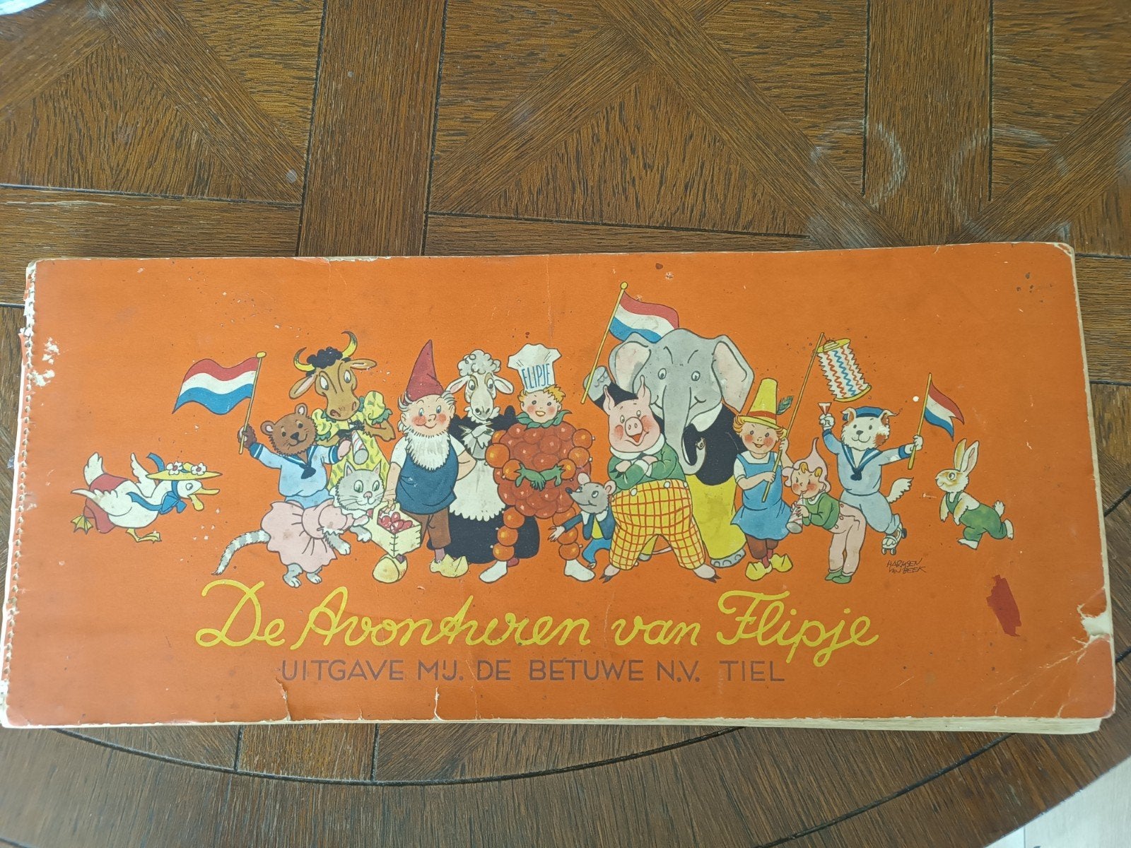 De Avonturen van Flipje: Het Fruitboekje van Tiel, Ophalen of Verzenden, Gelezen, E.M. ten Harmsen van der Beek, Plaatjesalbum