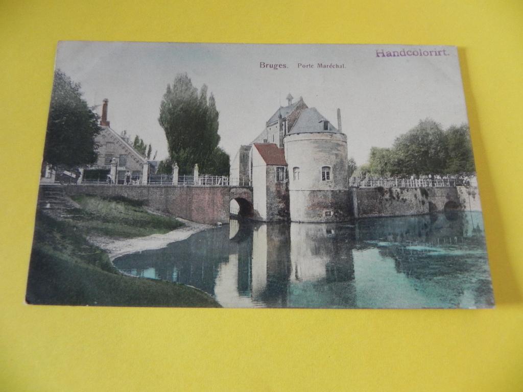 Ansicht Porte Maréchal Brugge België, Ophalen of Verzenden, Voor 1920, Brussel (Gewest)
