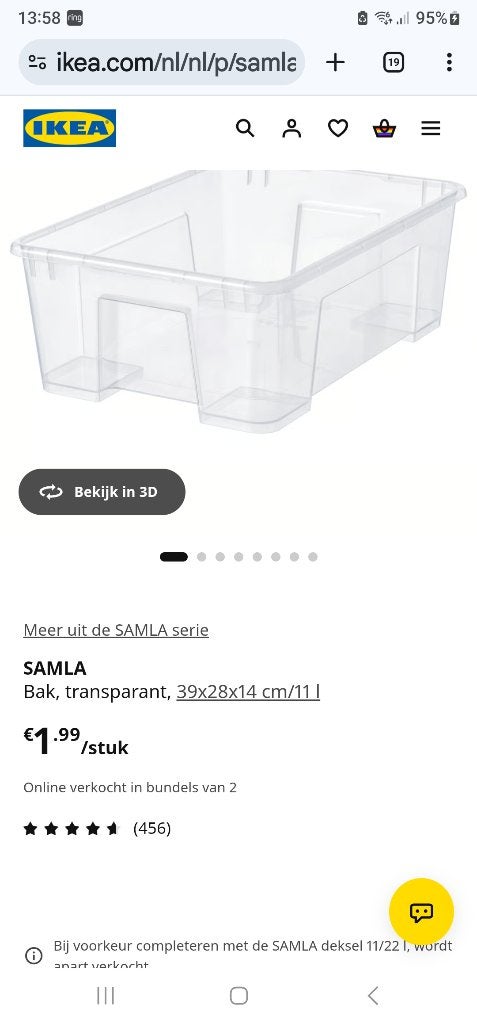 52 samla Ikea bakken, Ophalen, Minder dan 50 cm, Minder dan 40 cm, Minder dan 35 cm
