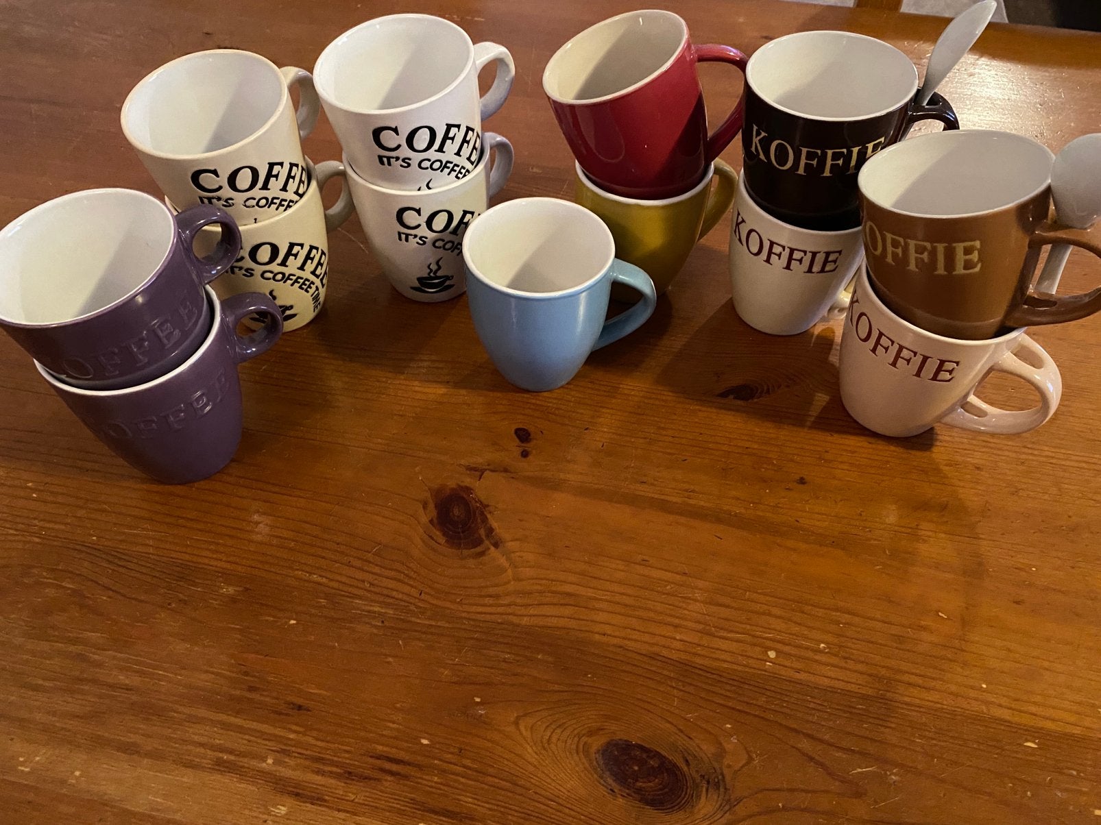 Kopjes varia 5 euro, Ophalen, Gebruikt, Overige kleuren, Beker of Kan