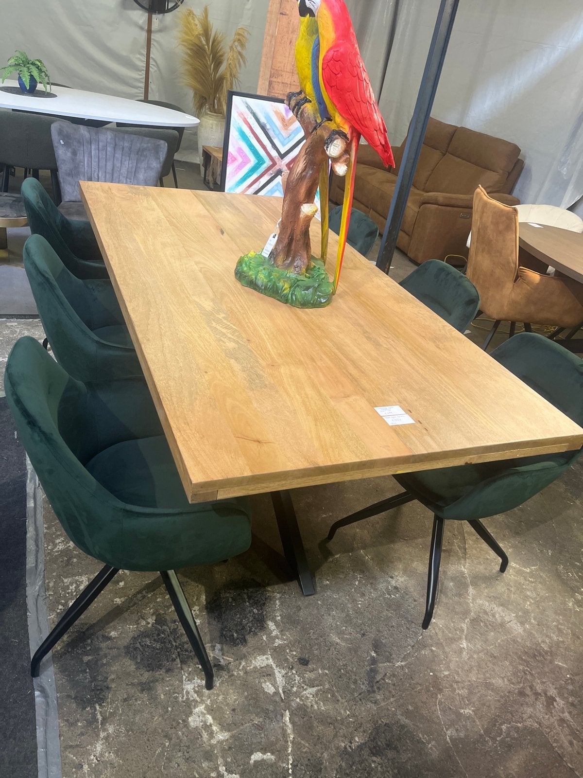 Rechthoekige mangohouten tafel 200x100 - Weco Meubelen, Ophalen, Nieuw
