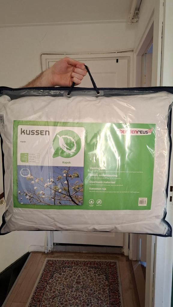 Beddenreus Dreamtime Kapok Kussen - Nieuw, Ophalen, Nieuw, Wit, Rechthoekig