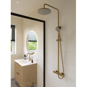 Douchesysteem Goud Nieuw, Doe-het-zelf en Verbouw, Sanitair, Ophalen of Verzenden, Nieuw, Douche