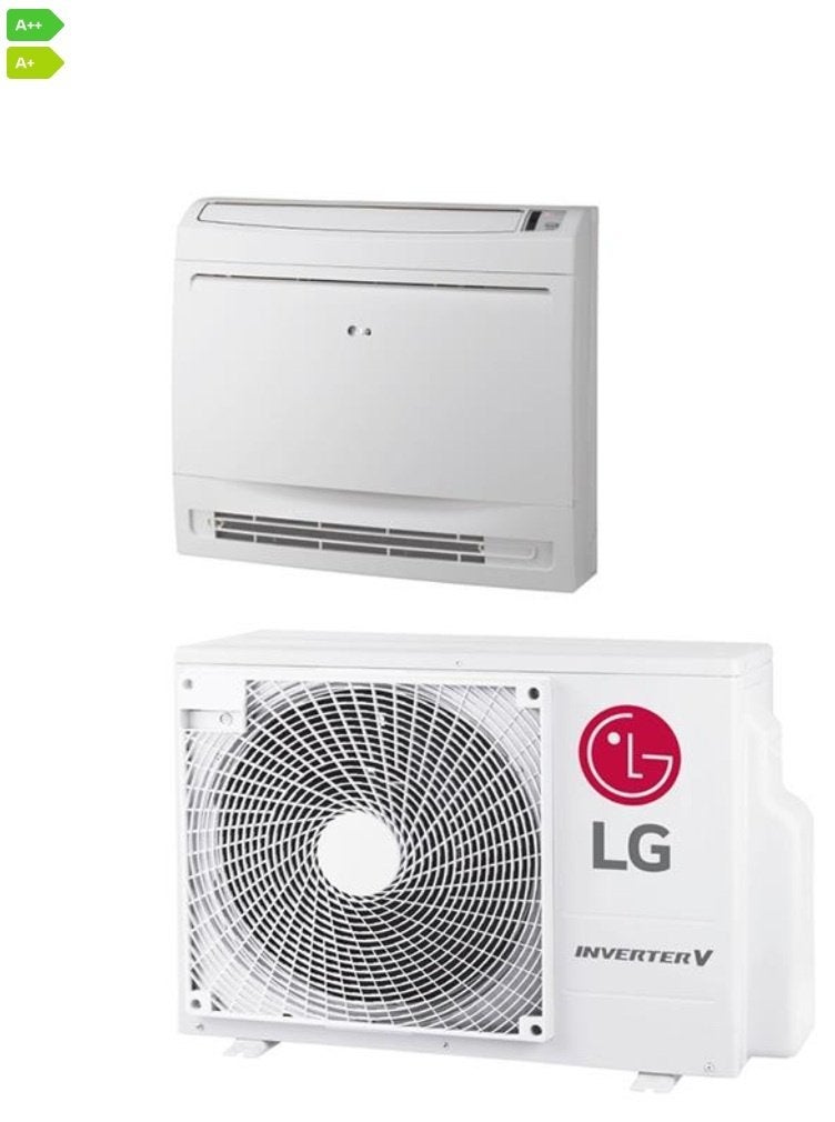 LG Vloermodel UQ09F 2,6 kW Airco Set | Doe-Het-Zelf Pakket |, Witgoed en Apparatuur, Ophalen, Koelen en Ontvochtigen, Nieuw, 3 snelheden of meer