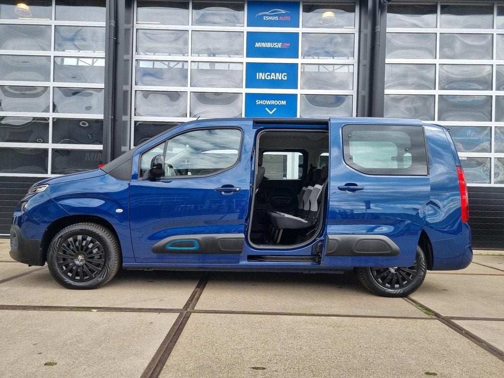 Citroen ë-Berlingo XL Feel 50 kWh SoH 100% / NAVI / AIRCO E, Auto's, Gebruikt, Blauw, 1713 kg, Automatische klimaatregeling