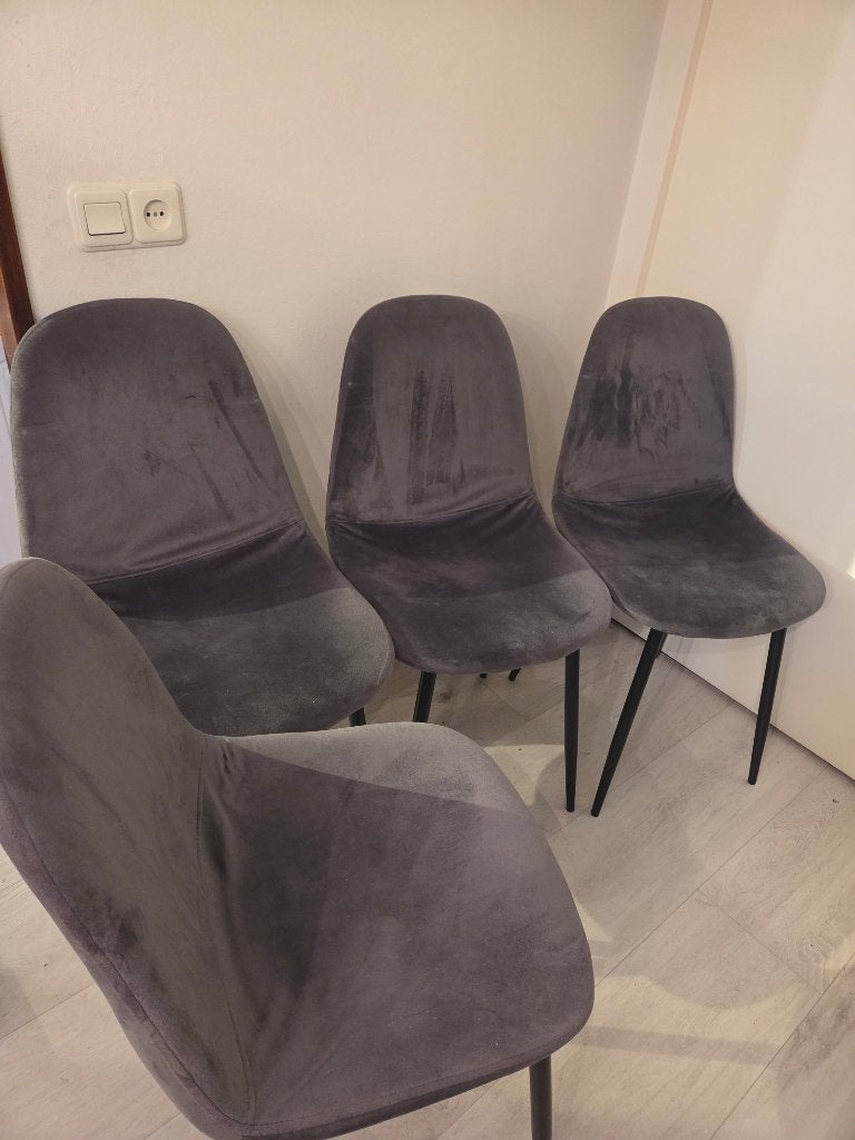 Eetkamerstoelen, Ophalen, Gebruikt, Vier, Stof