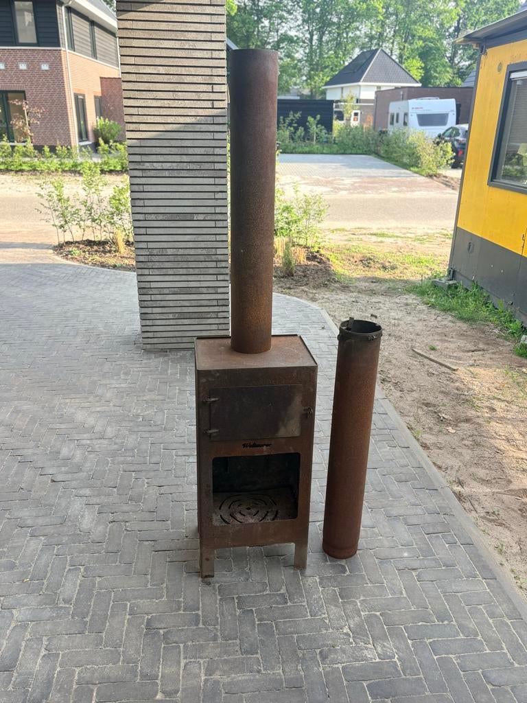 Weltevree buitenhaard met pizzasteen, Ophalen of Verzenden, Gebruikt