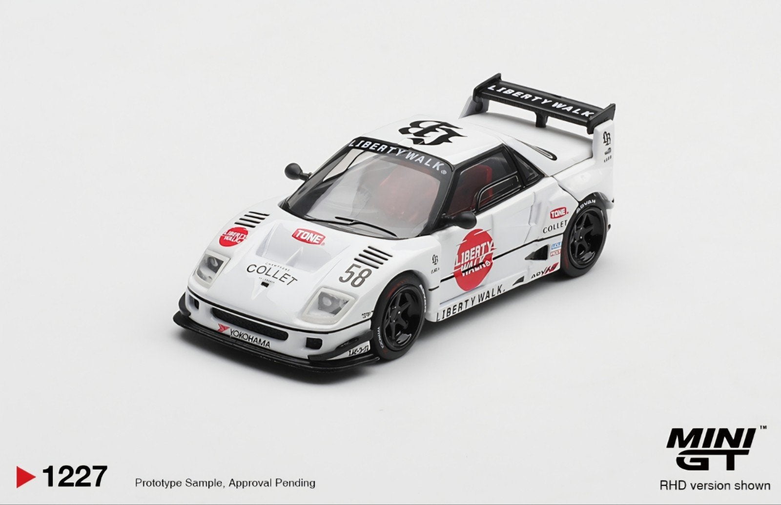 Mini Gt – 2025 Mazda AZ-1 Liberty Walk LB40 LB-Hinomaru, whi, Mymodelcar@outlook.com, Auto, Ophalen of Verzenden, Mini gt