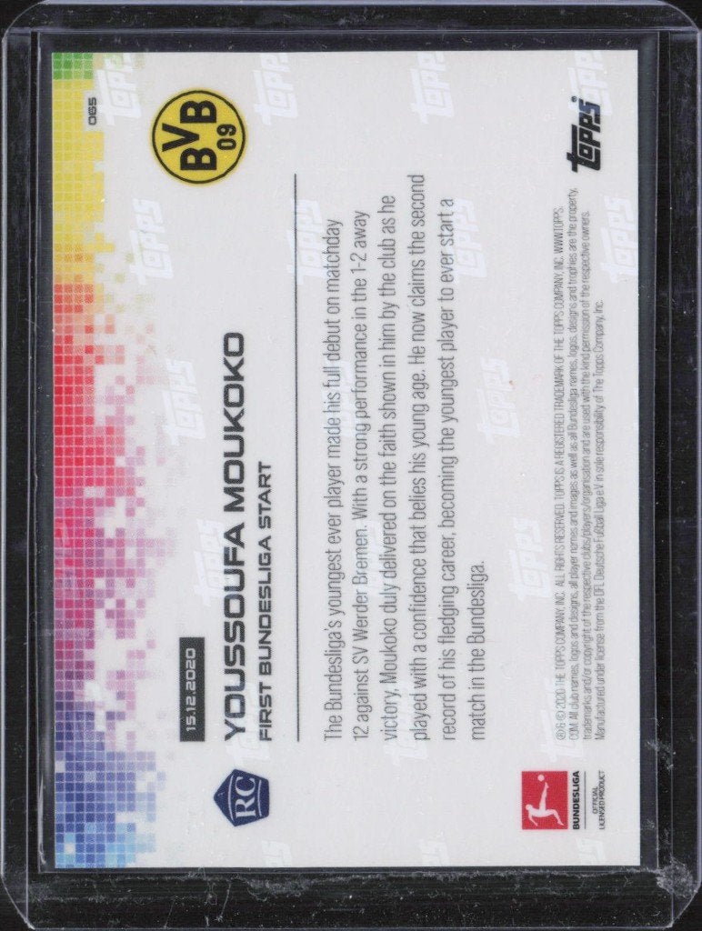 Youssoufa Moukoko Rookie Cards Topps NOW RC Set, Ophalen of Verzenden, Zo goed als nieuw, Meerdere plaatjes