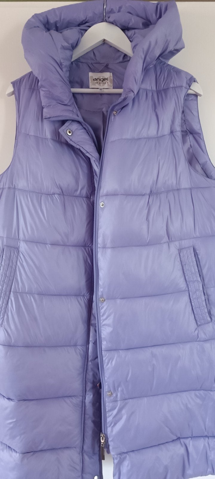 Paarse bodywarmer Ulla Popken maat 46, Verzenden, Paars, Maat 46/48 (XL) of groter, Ulla Popken