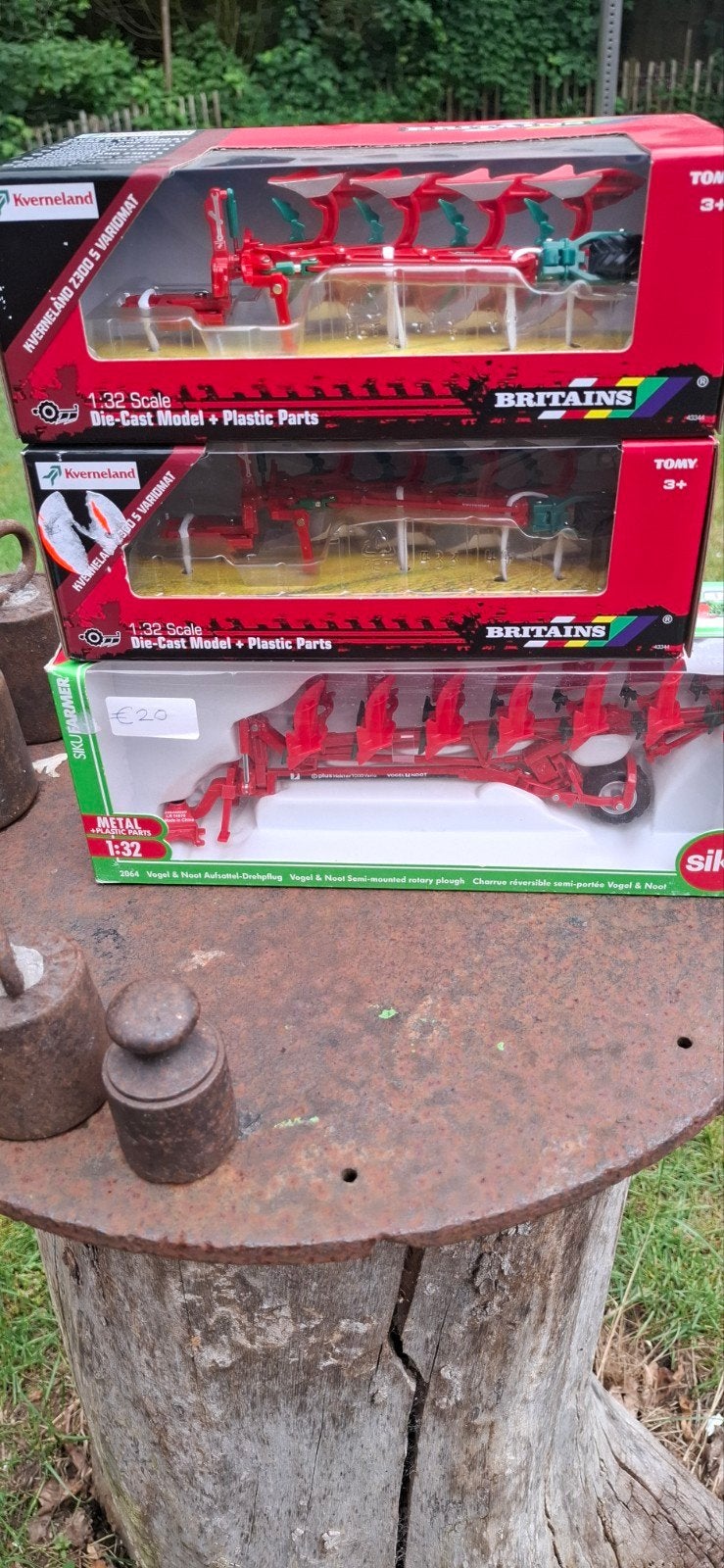 Ploegen siku en britains, Hobby en Vrije tijd, Modelauto's | 1:32, Ophalen of Verzenden, Tractor of Landbouw, Britains