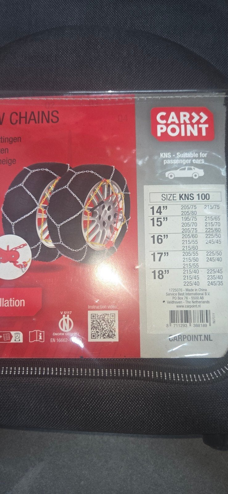 Nieuwe Carpoint KNS 100 sneeuwkettingen, Auto diversen, Ophalen of Verzenden, Nieuw