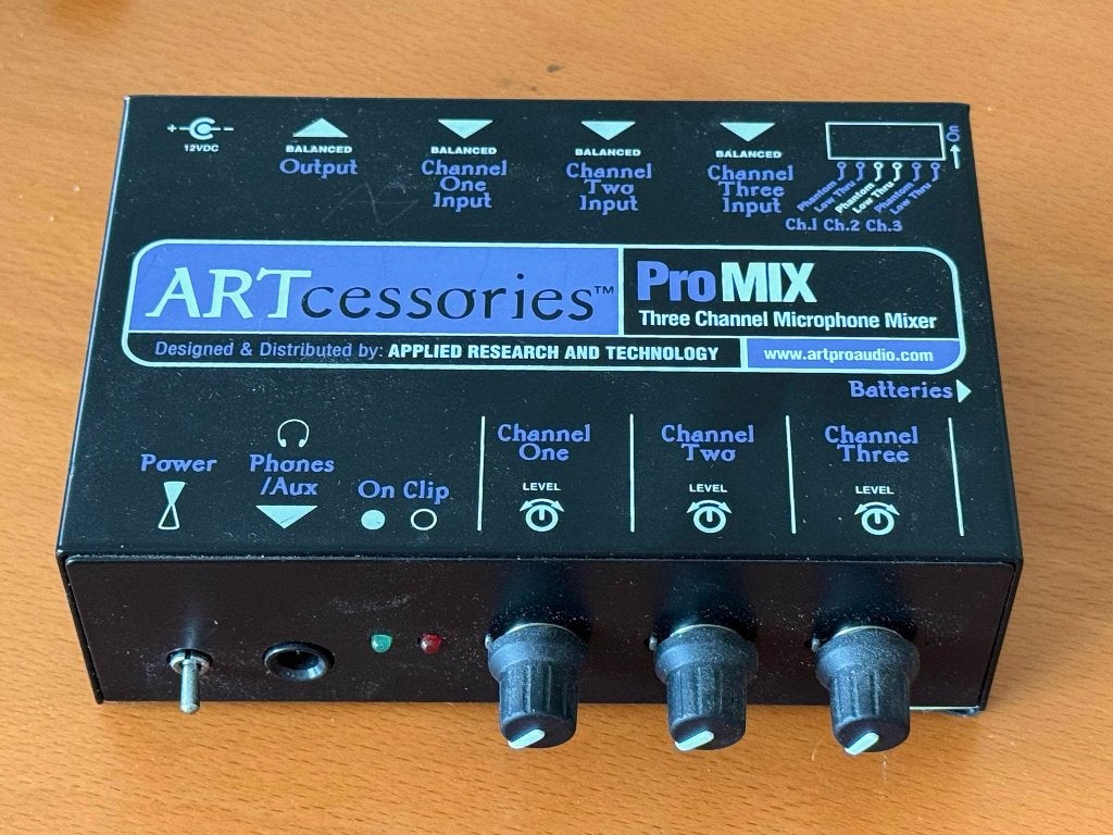 Mixer - ART Promix, compact, 3-kanaals, Muziek en Instrumenten, Mengpanelen, Ophalen of Verzenden, Zo goed als nieuw, Minder dan 5 kanalen