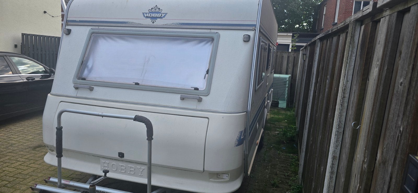Hobby 495 uit 1996 met vaste dak airco, Rondzit, Hobby, Frans bed, 7 tot 8 meter