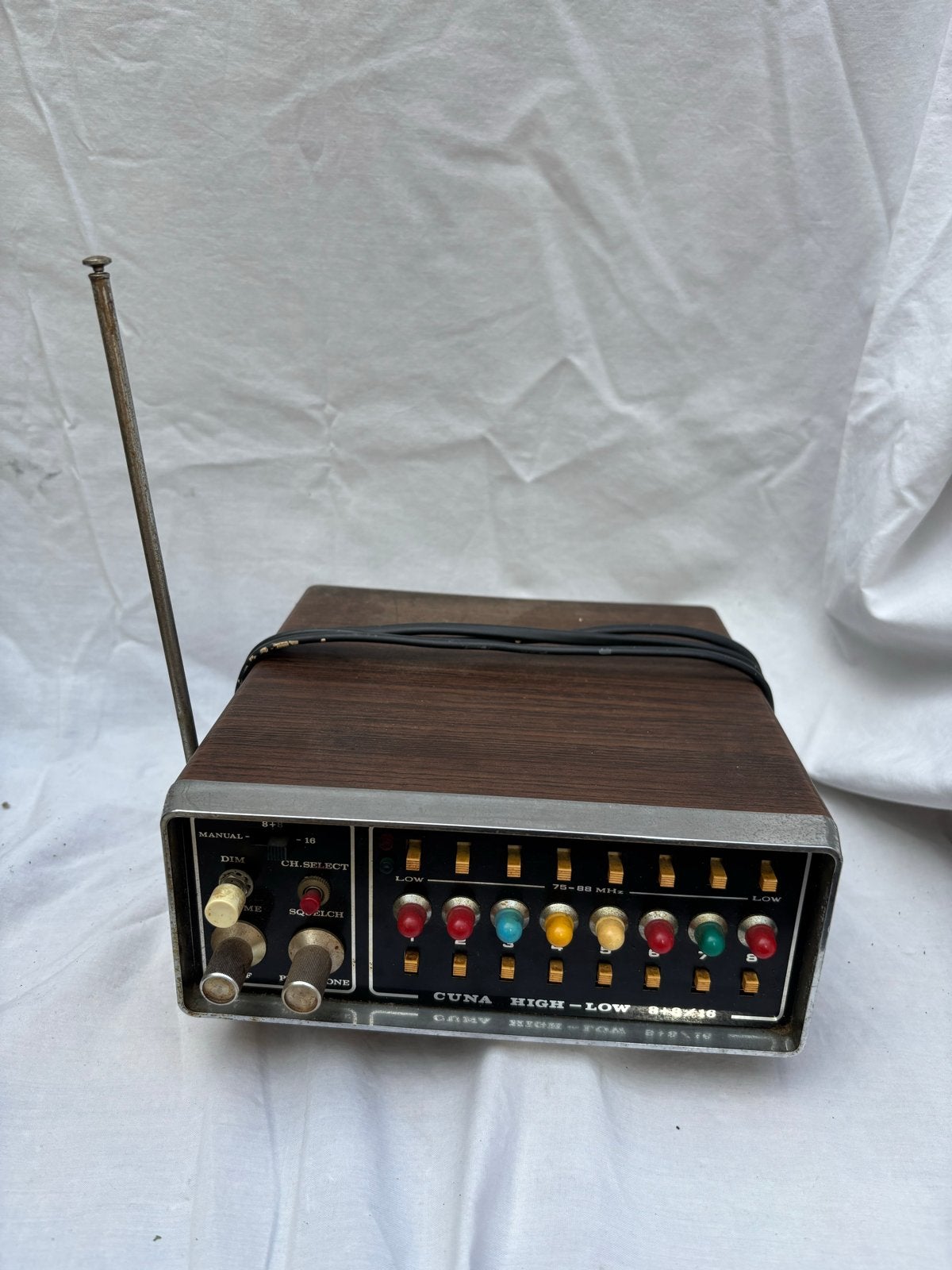 Vintage CUNA High-Low 8+8/16 Radio - Model 8+8/16, Audio, Tv en Foto, Ophalen of Verzenden, Gebruikt, Radio