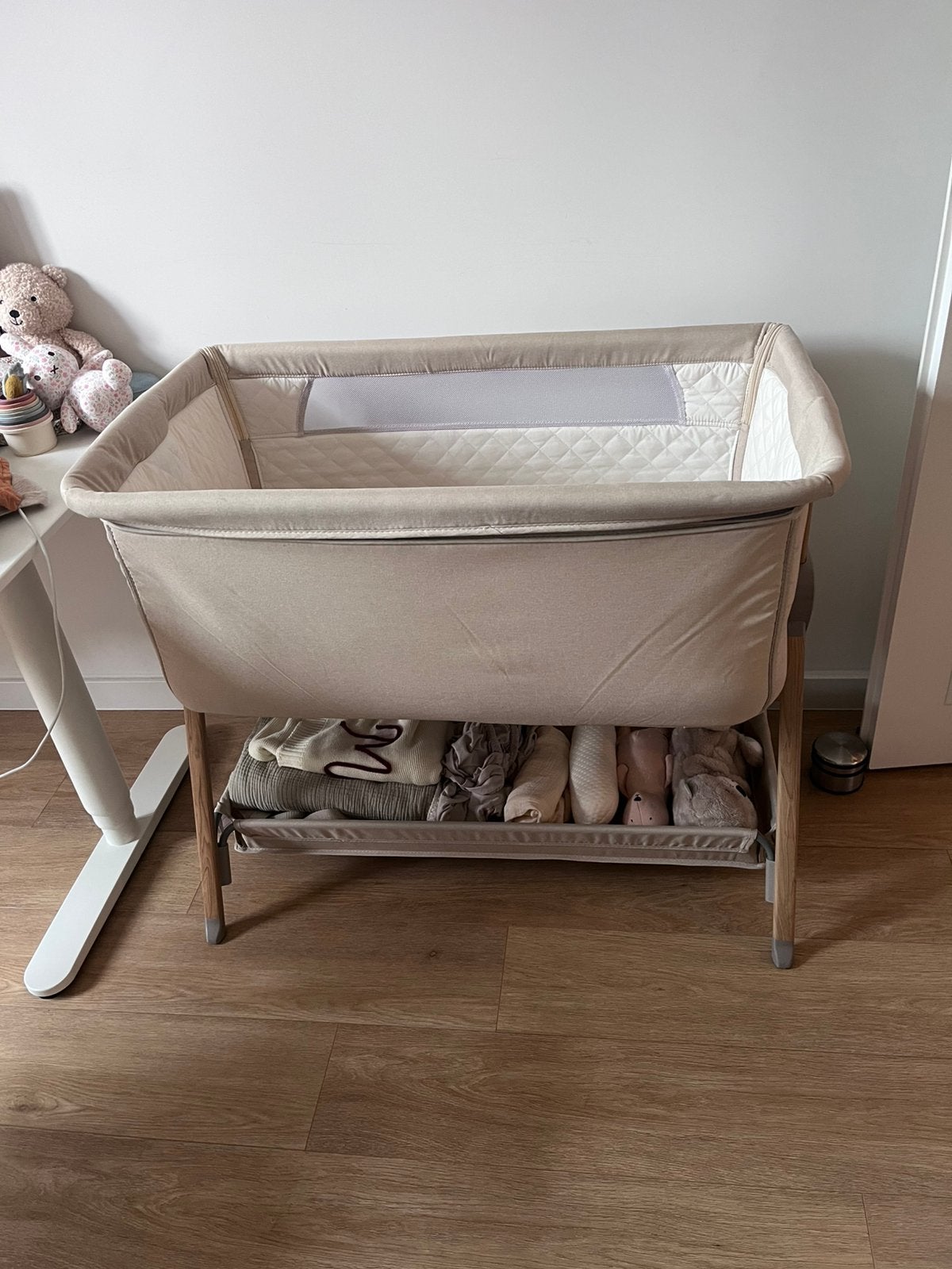 Baninni co-sleeper elia hout, Kinderen en Baby's, Babywiegjes en Ledikanten, Ophalen, Zo goed als nieuw, Wieg
