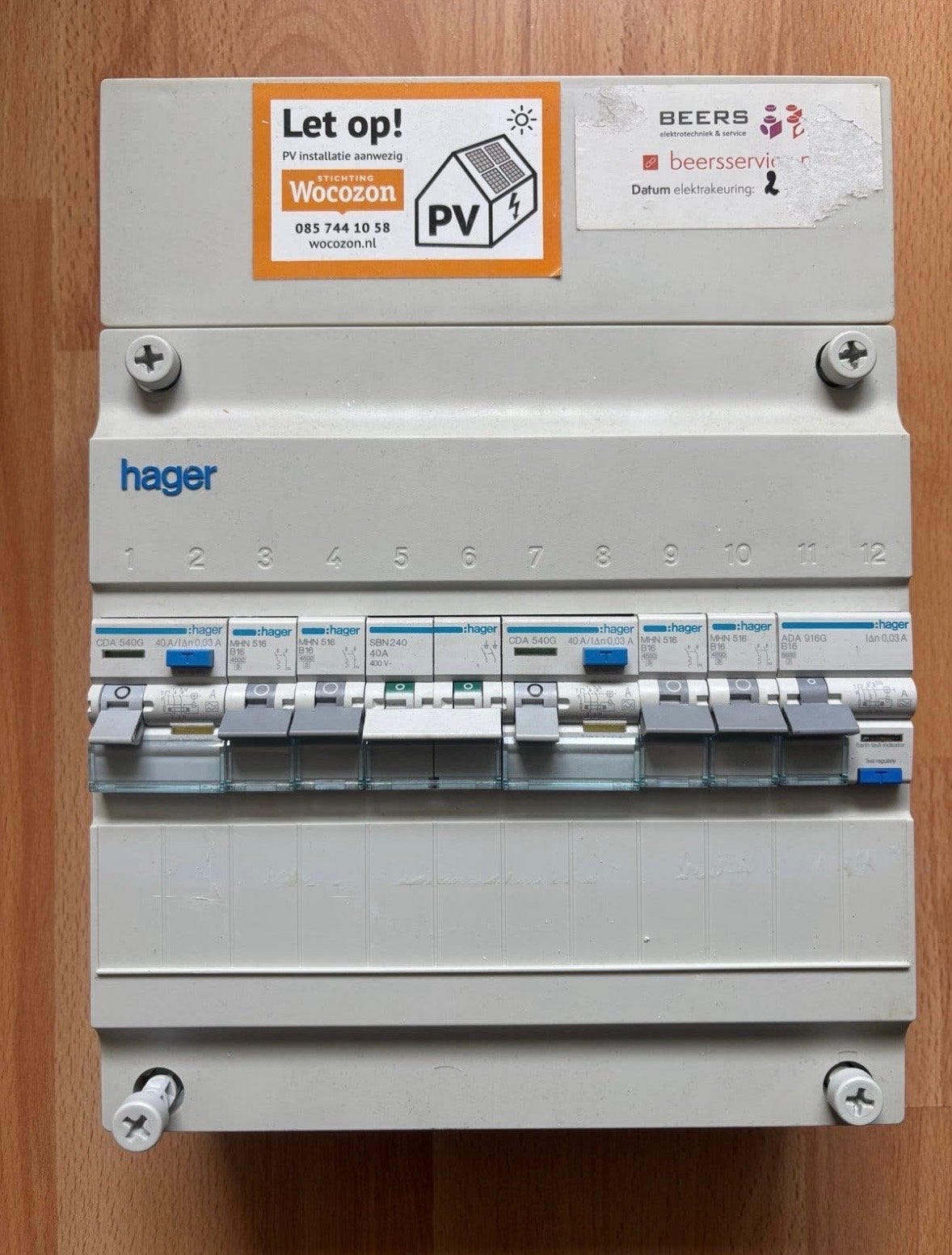 Hager Groepenkast, Ophalen of Verzenden, Zo goed als nieuw, Hager, Groepenkast