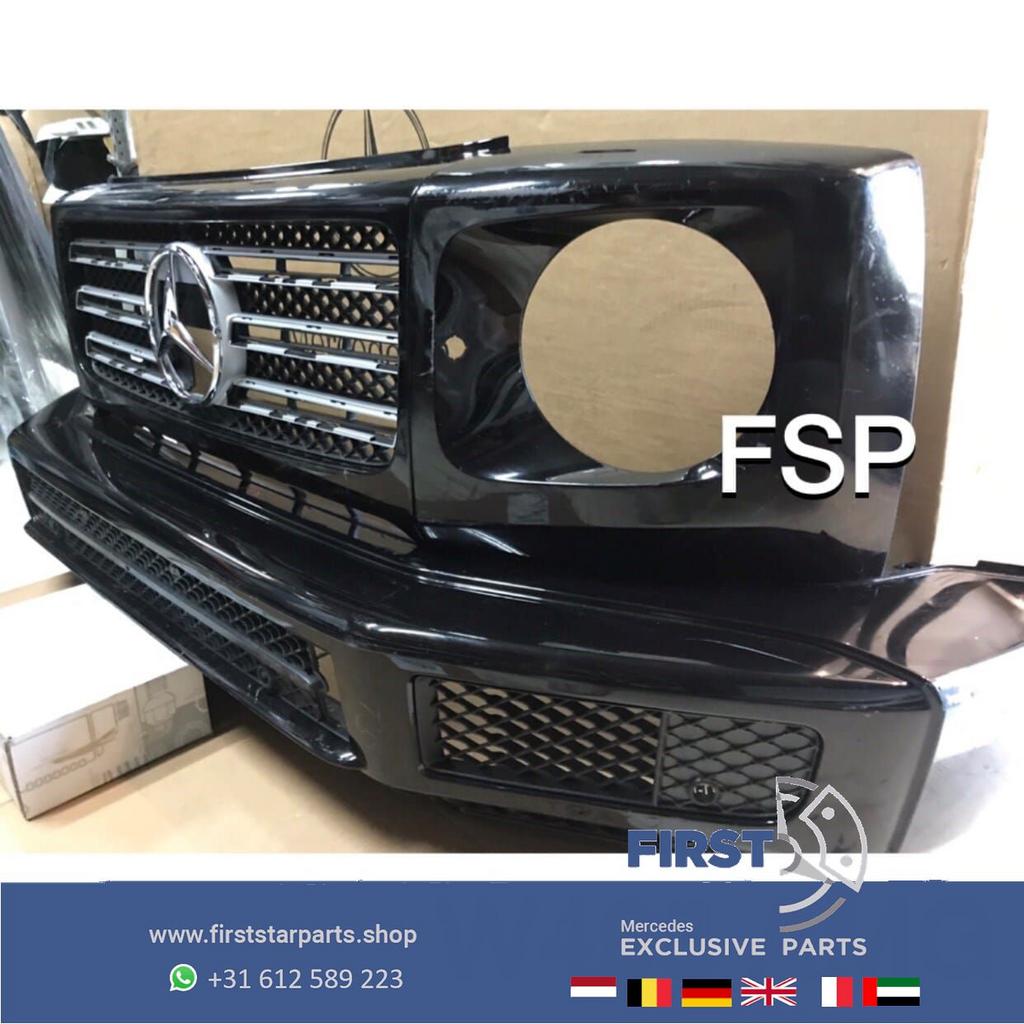 W463 G KLASSE AMG VOORBUMPER ZWART origineel Mercedes AMG 63, Gebruikt, -, Voor, Ophalen of Verzenden