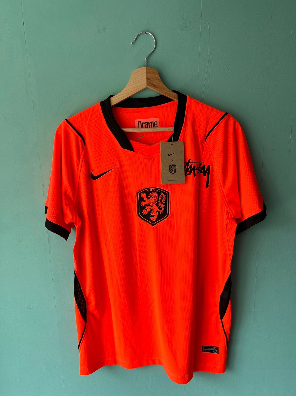 Nederlands elftal thuisshirt WK 2026 Stüssy  Maat S, Nieuw, Oranje, Ophalen of Verzenden, Nike