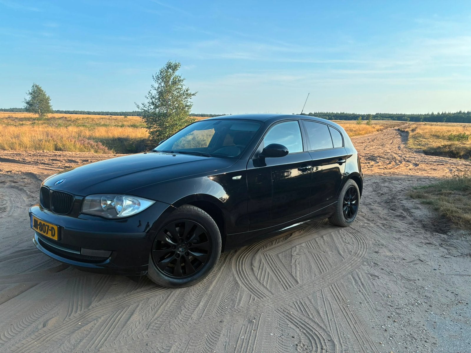 BMW 1-Serie 1.6 116I 5DR 2009 Zwart Goed onderhouden, Auto's, BMW, 1-Serie, Euro 5, 1200 kg, Particulier