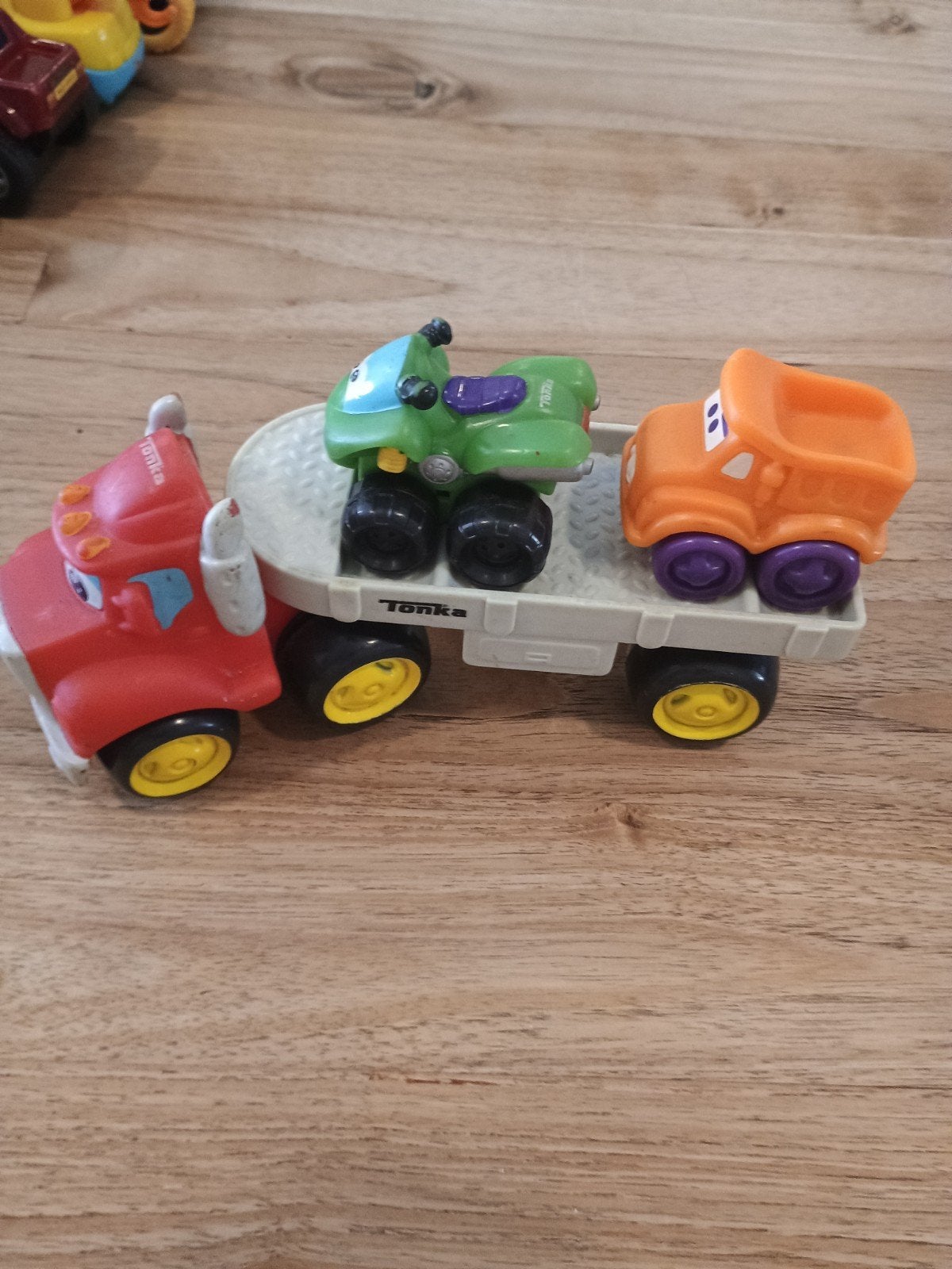 Tonka Oplegger met 2 Auto's, Ophalen of Verzenden, Gebruikt