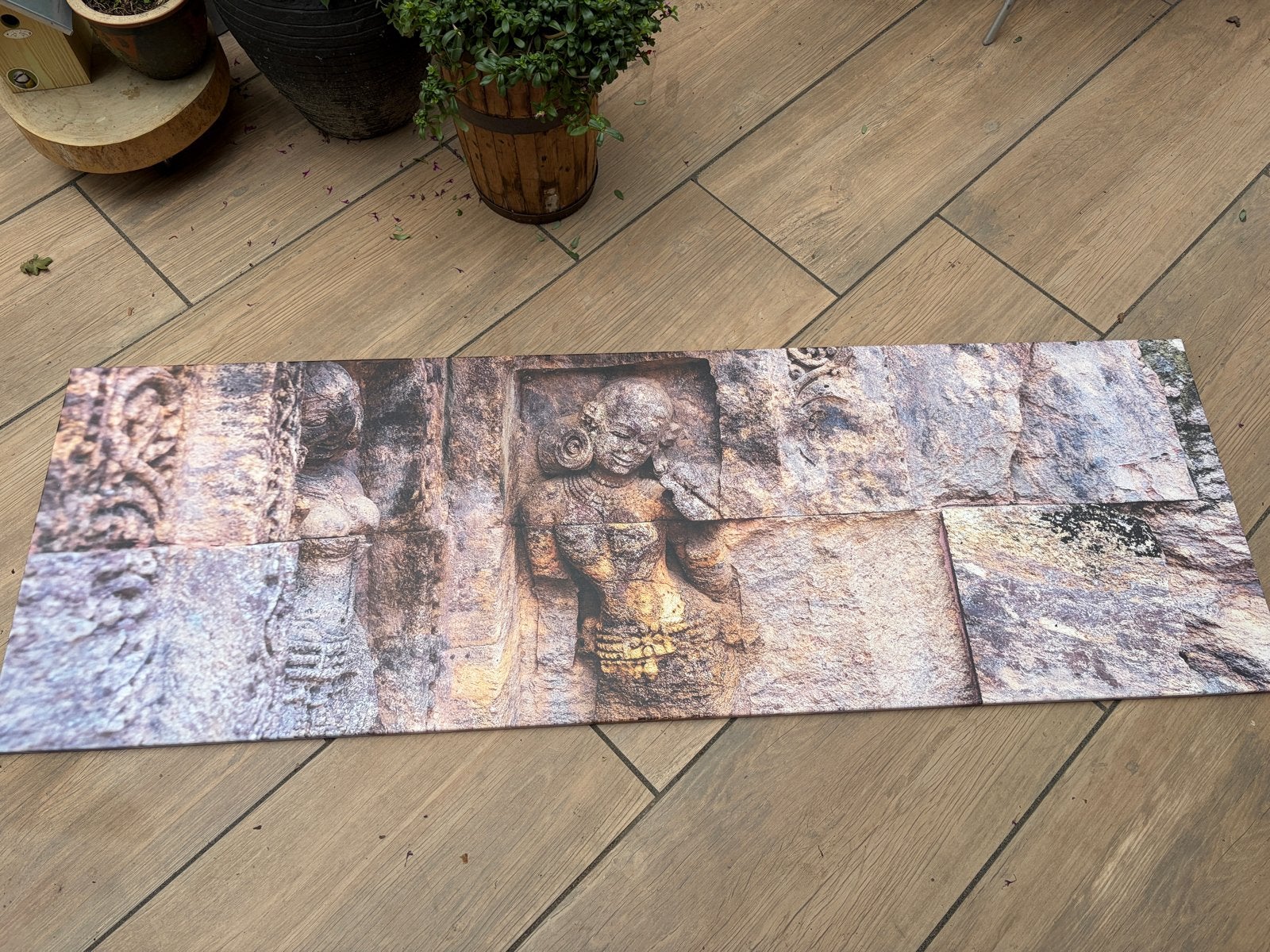 Wanddecoratie met reliëf van Indiase tempel 200-60cm, Ophalen, Wanddecoratie, India, Overige materialen