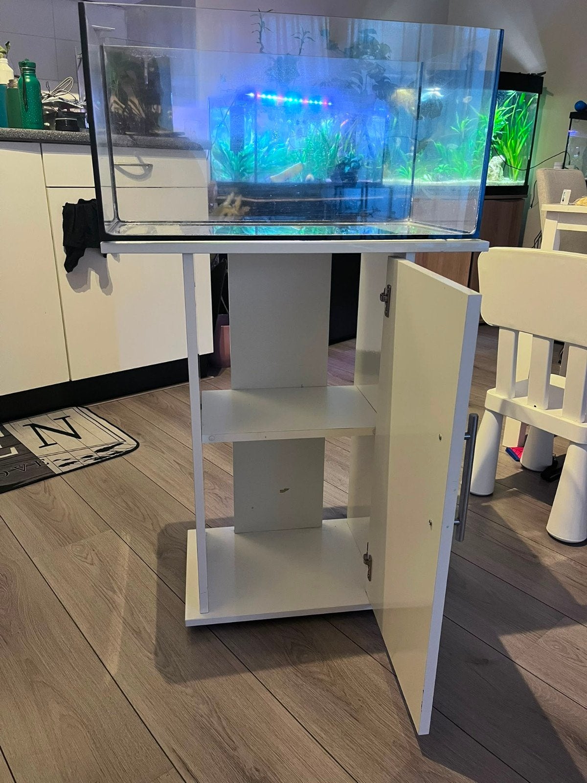 Aquaria 60 liters met kast geen schade, Ophalen, Gebruikt, Leeg aquarium