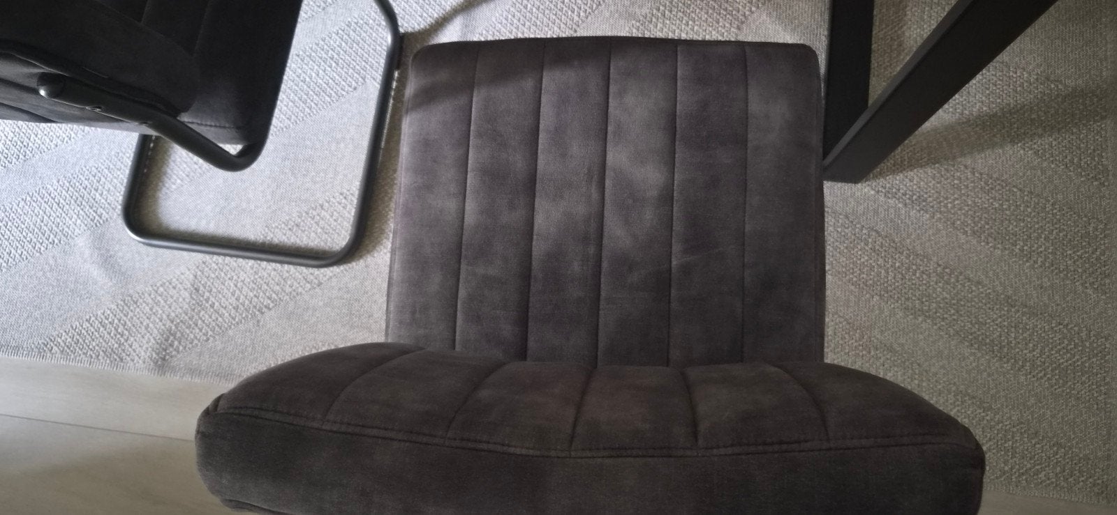 Fonq Eetkamerstoelen Fluweel/Velours Donkergroen (4 stuks), Ophalen, Gebruikt, Overige kleuren, Metaal