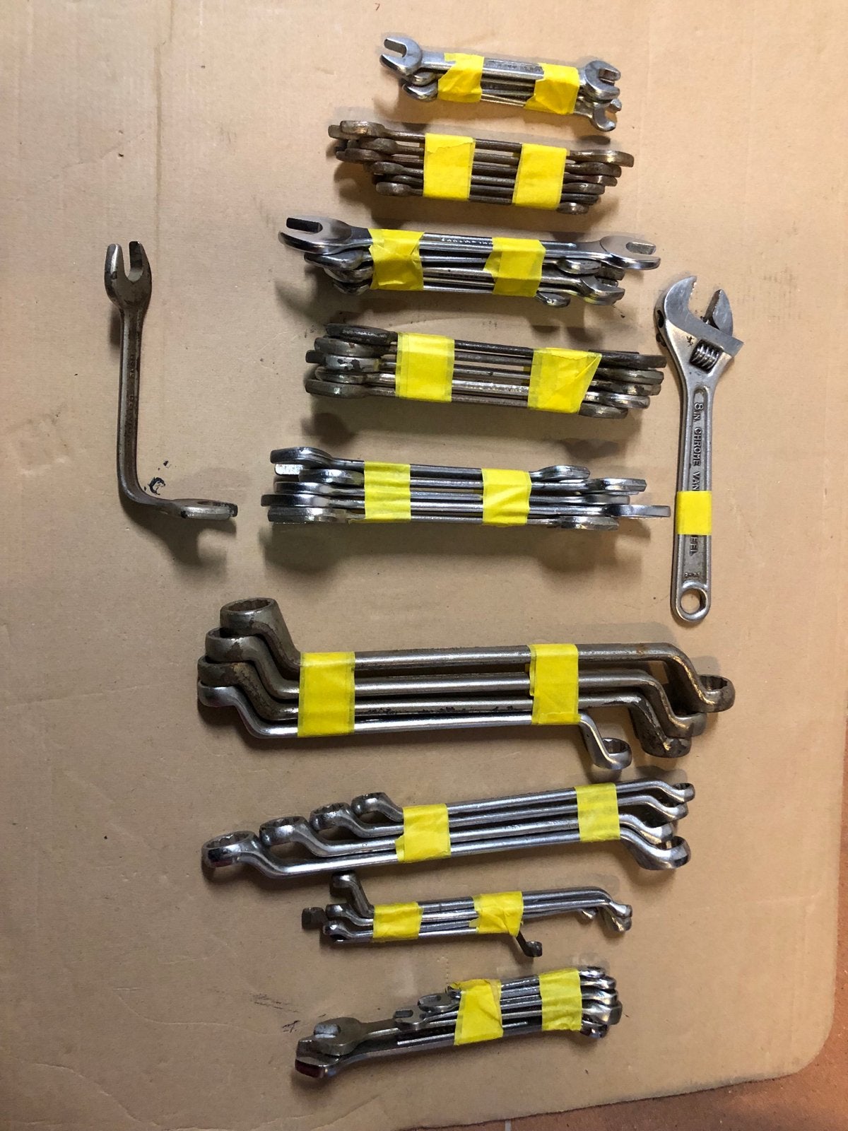 Set ring-, steek- en ring-steeksleutels, verstelbare moersle, Doe-het-zelf en Verbouw, Gereedschap | Handgereedschap, Ophalen of Verzenden
