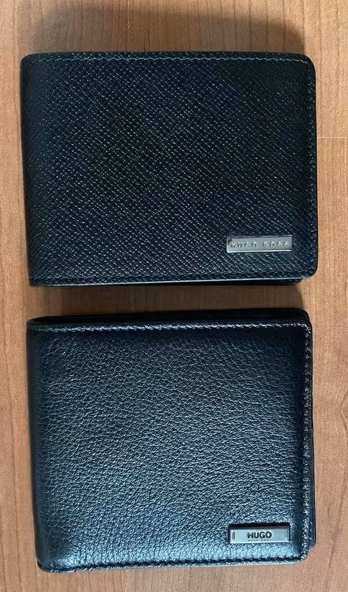 Portemonnee Hugo Boss, leer, zwart, Overige merken, Zwart, Nieuw, Ophalen of Verzenden