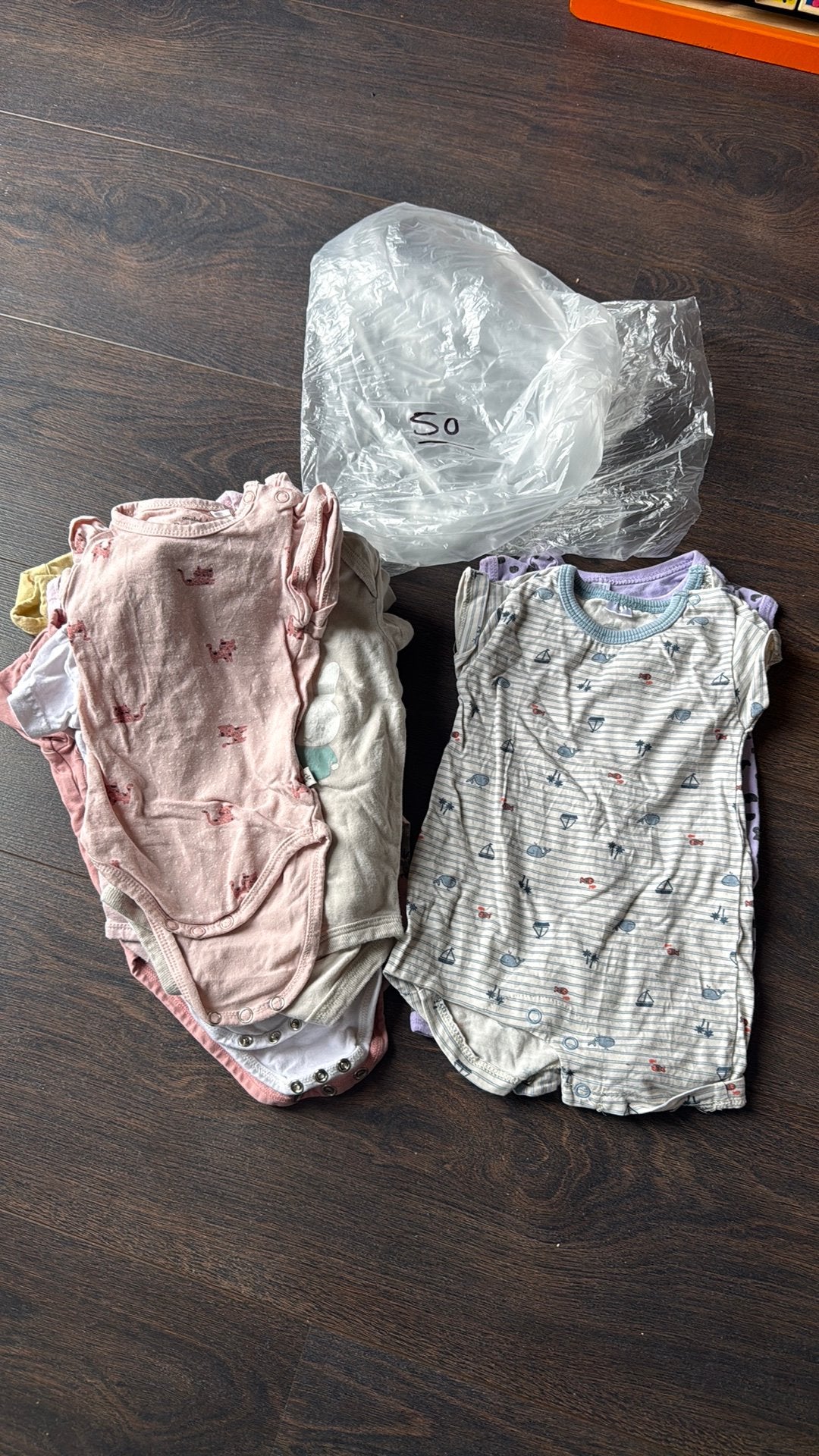 Babykleding pakket meisje zomer 50/56, Ophalen, Gebruikt, Maat 56