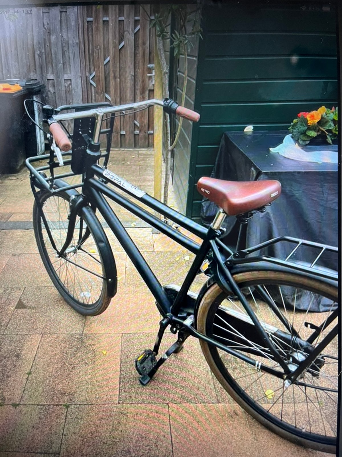 Popal jongens fiets zwart, Ophalen, Terugtraprem, Versnellingen, Gebruikt