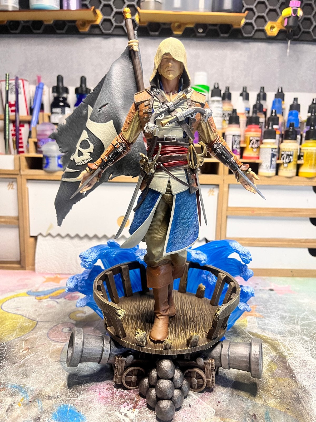 Assassin's Creed Edward Kenway Handgemaakt&Handgeschilderd, Ophalen of Verzenden, Nieuw