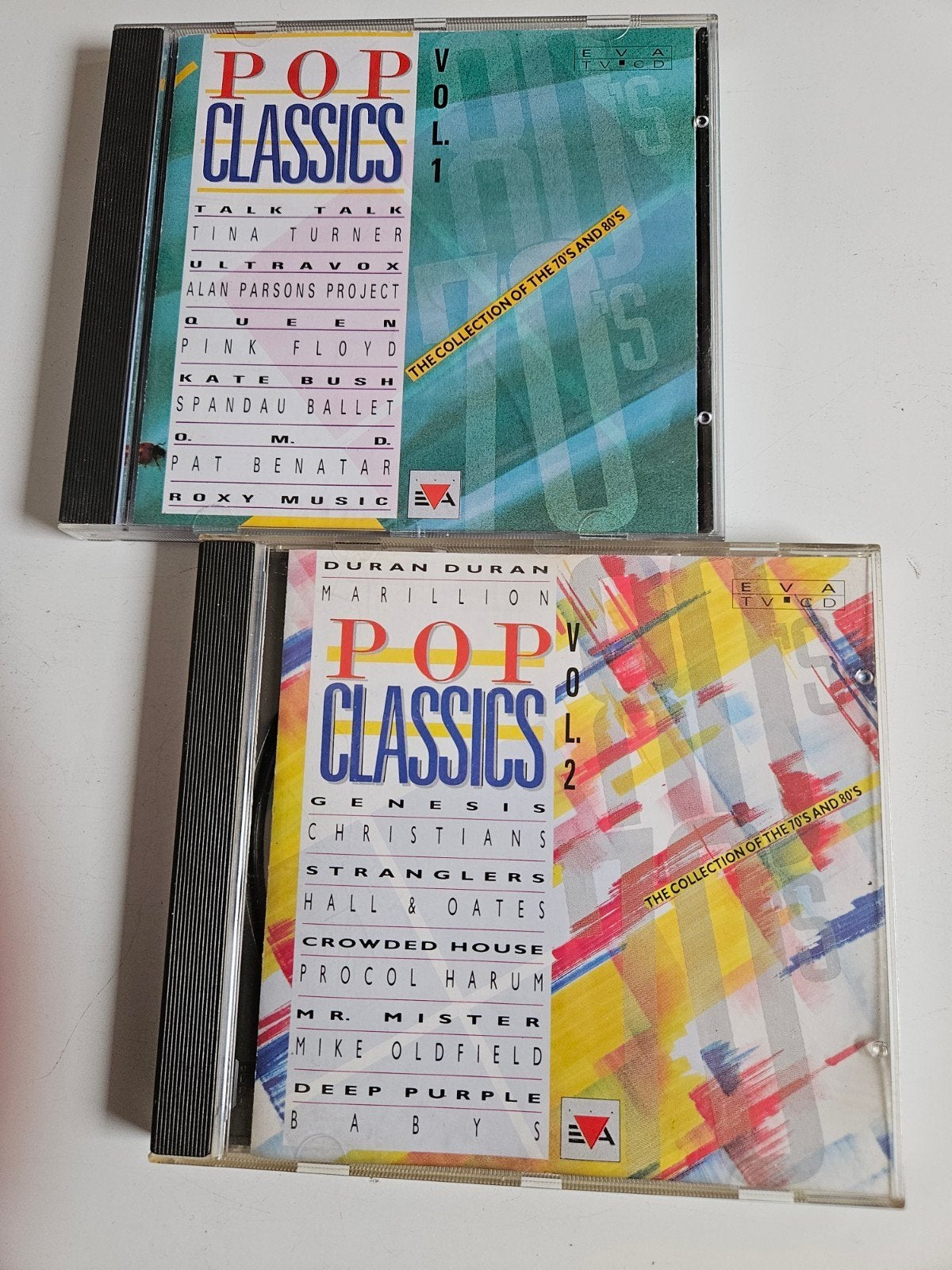 Pop Classics Vol. 1 & 2 - The 70's and 80's (2 CD's), Ophalen of Verzenden, Zo goed als nieuw, Pop, Boxset