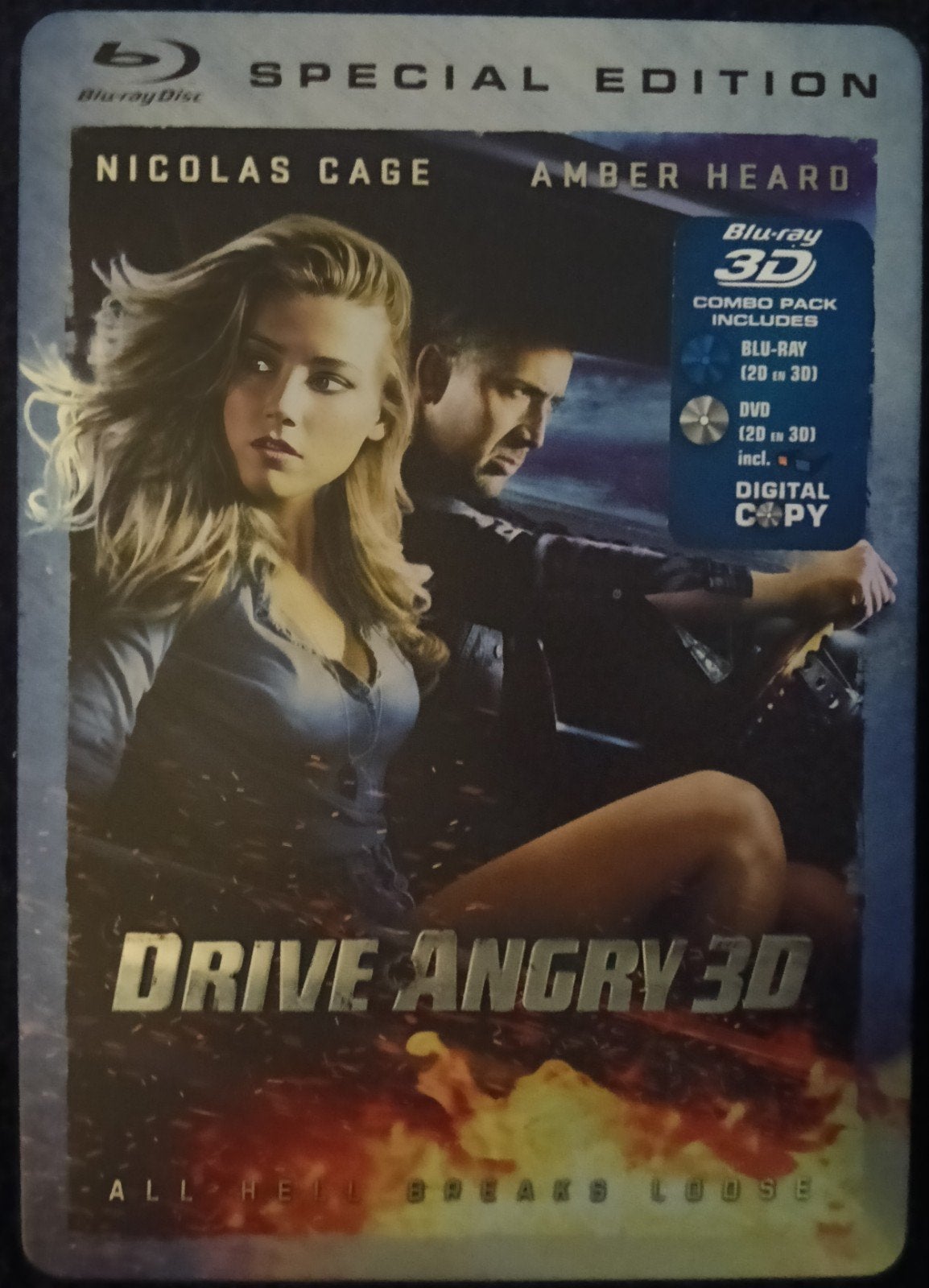 Drive Angry bluray steelbook, Vanaf 16 jaar, Ophalen of Verzenden, Zo goed als nieuw